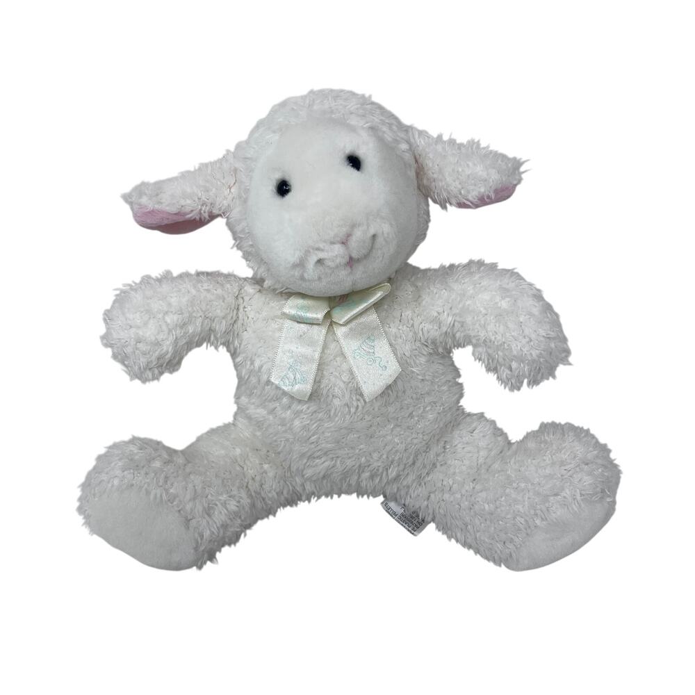 Soft Dreams Musical Lamb Plush White Sheep Easter‎ Gift Plays Rockabye Baby VTG